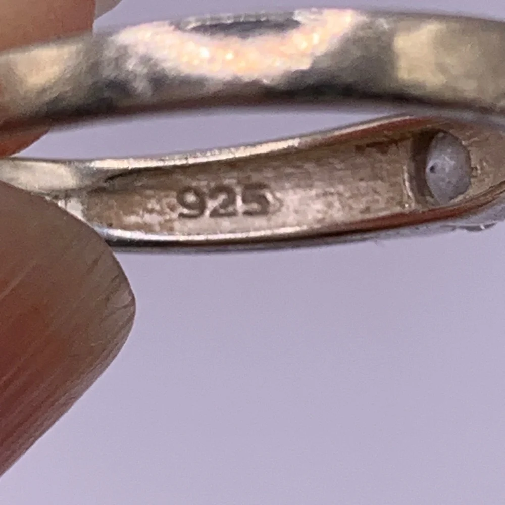 Tiny Sterling Silver Ring with Channel Set Quartz Gemstone